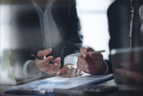 Business person working