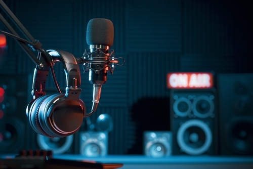 Headphones and ON AIR sign