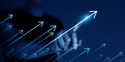 Image with upward arrows 